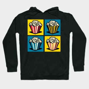 Pop Art Popcorn Fiesta: Vibrant National Popcorn Day Hoodie